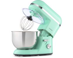 Klarstein keukenmachine, kneedmachine met 5L kom, professionele keukenmachine van 2000W met deeghaak en garde, universele keukenmachine met 6 snelheden, deegmachine voor roeren, kneden en kloppen.