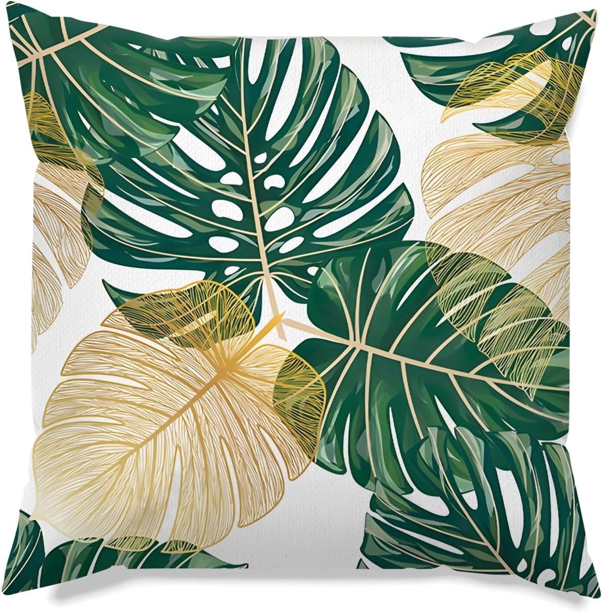 Zachte Kussenhoezen 45 x 45 cm in Groen | Luxe Velours Kussens voor Bank, Slaapkamer en Woonkamer Decoratie
