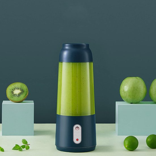 Milkshake machine - Draagbare Blender To Go - Elektrische Slowjuicer - Oplaadbare Milkshake Maker 380ml - Fruit Mixer - Groen van Merkloos — afbeelding 5