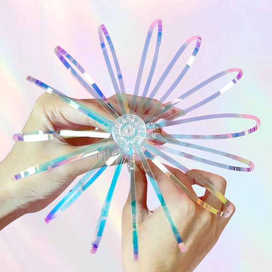 Kleurrijke 3-delige Regenboog Spinner Stok, Magische Dans Prop voor Feestjes en Bubble Show, Perfect voor Magische Momenten — afbeelding 2