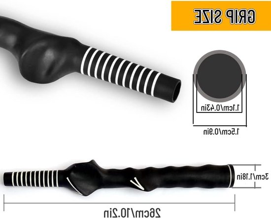 Shopcentral - Golf Grip Training - Swing Trainer - Verbeter je techniek - Zwart - Handige oefenhulp - Ideaal voor golfers - Rubber materiaal van Merkloos — afbeelding 3