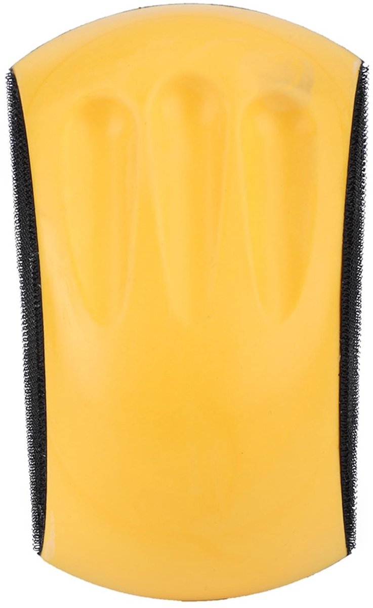 VLEMICO- Schuurblok Ergonomisch Design - Schuurblok Pad - Polijstschijf - 150 mm - PU-schuim - Duurzaam en Comfortabel - Schuurpad