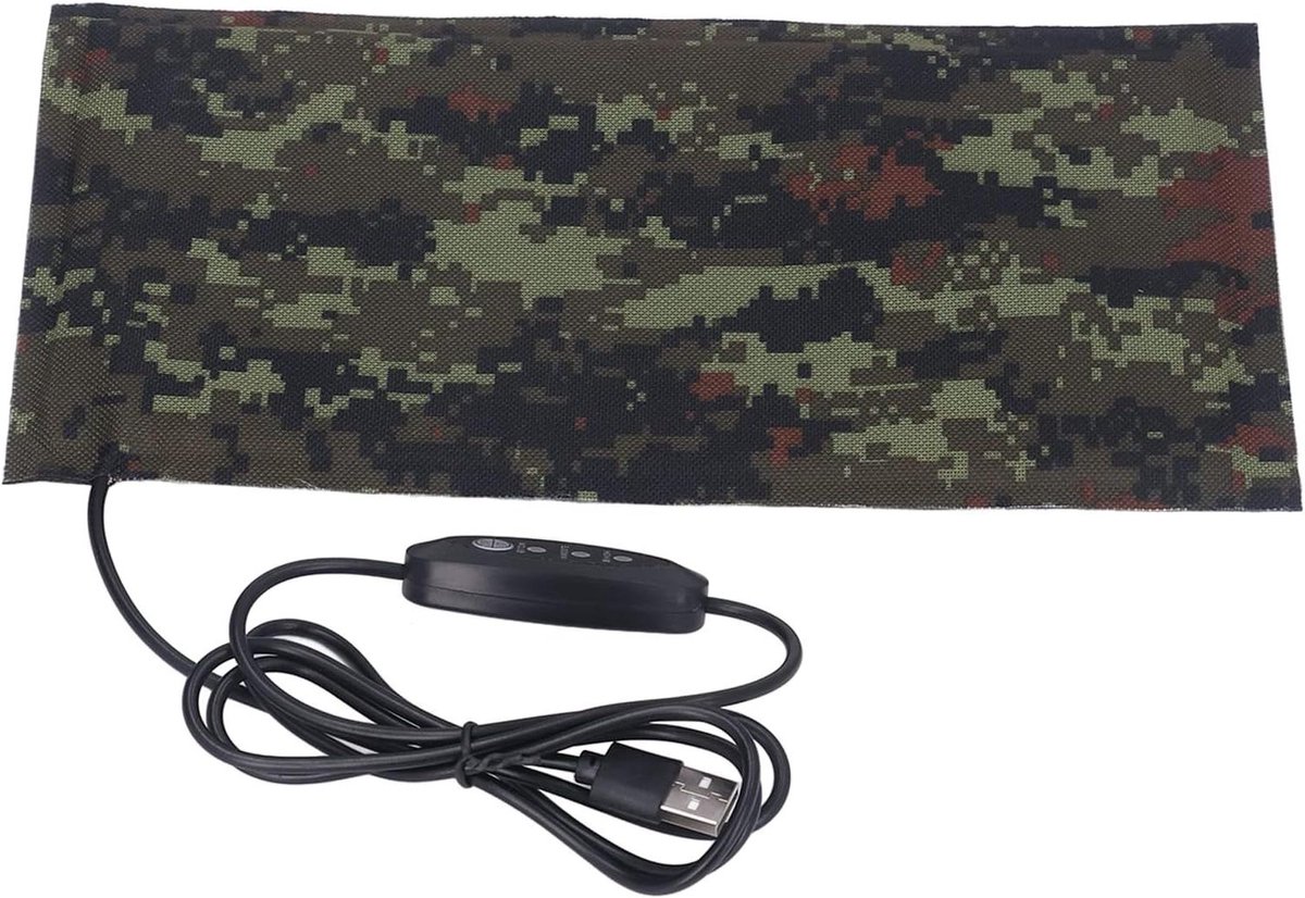Verwarmingsmat - Elektrische deken - Lichaamscomfort - Carbon fiber verwarming - 15x28cm - Zwart