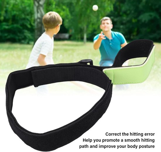 Swing Trainer Band - Arm Krachtband - Sport Training - Duurzaam Neopreen - 3.8x87 cm - Zwart Groen — afbeelding 3