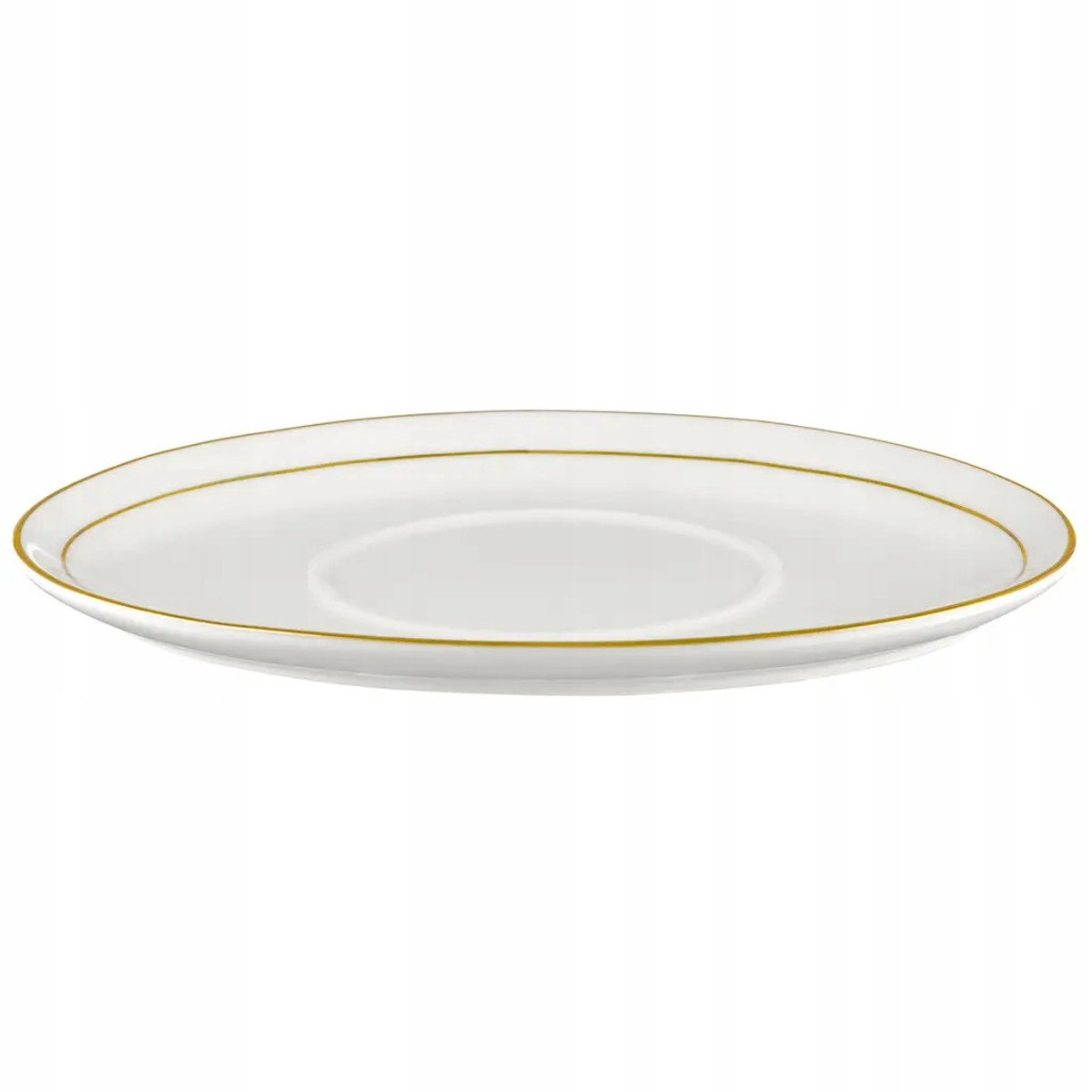 Ambition Aura Ovaal Schotel 20,5 cm - Porselein met Gouden Accent