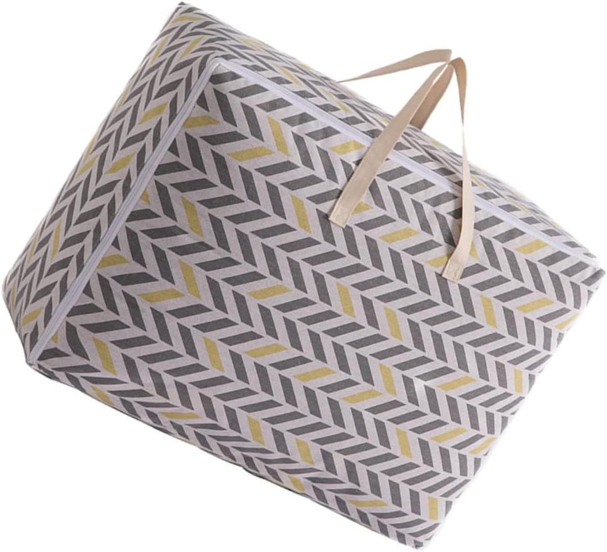 Opbergzak Dekbed - Katoenen Linnen Tas - Ruimte Besparen - Verdikt Materiaal - 60x45CM - Zoals Getoond