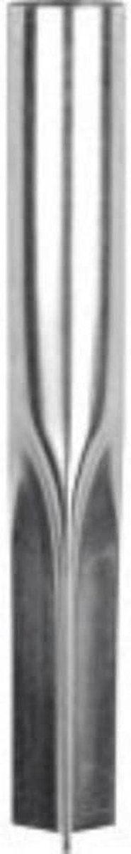 Waslijn Bodem Speer - Grondhouder - Waslijn Plaatsen - Robuust Metaal - 50mm - Zilver