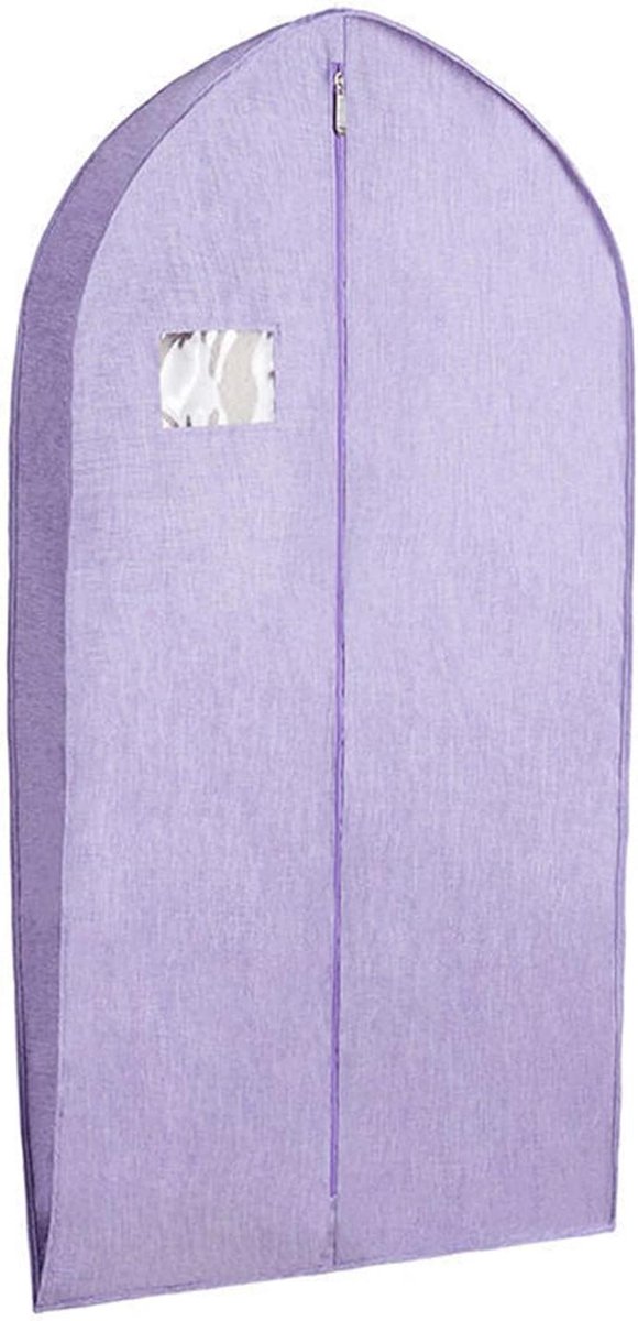 Kledinghoezen Beschermhoes - Kledingzakken Garderobe - Kleding Opbergen - Ademend Stofvrij - 2 Stuks - Donkergrijs