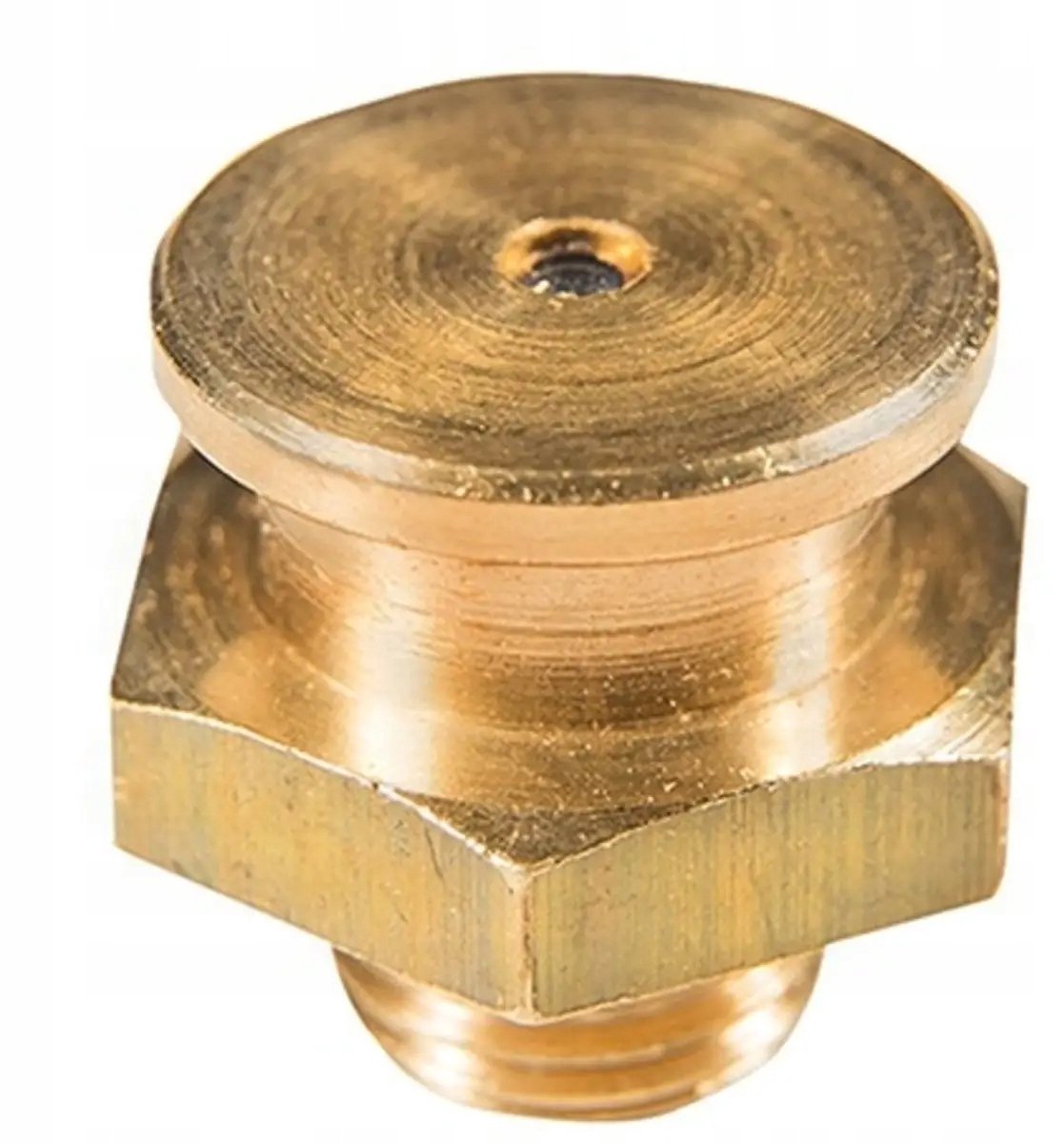 Platte smeernippel G 3/8" Ø 16 mm messing DIN3404