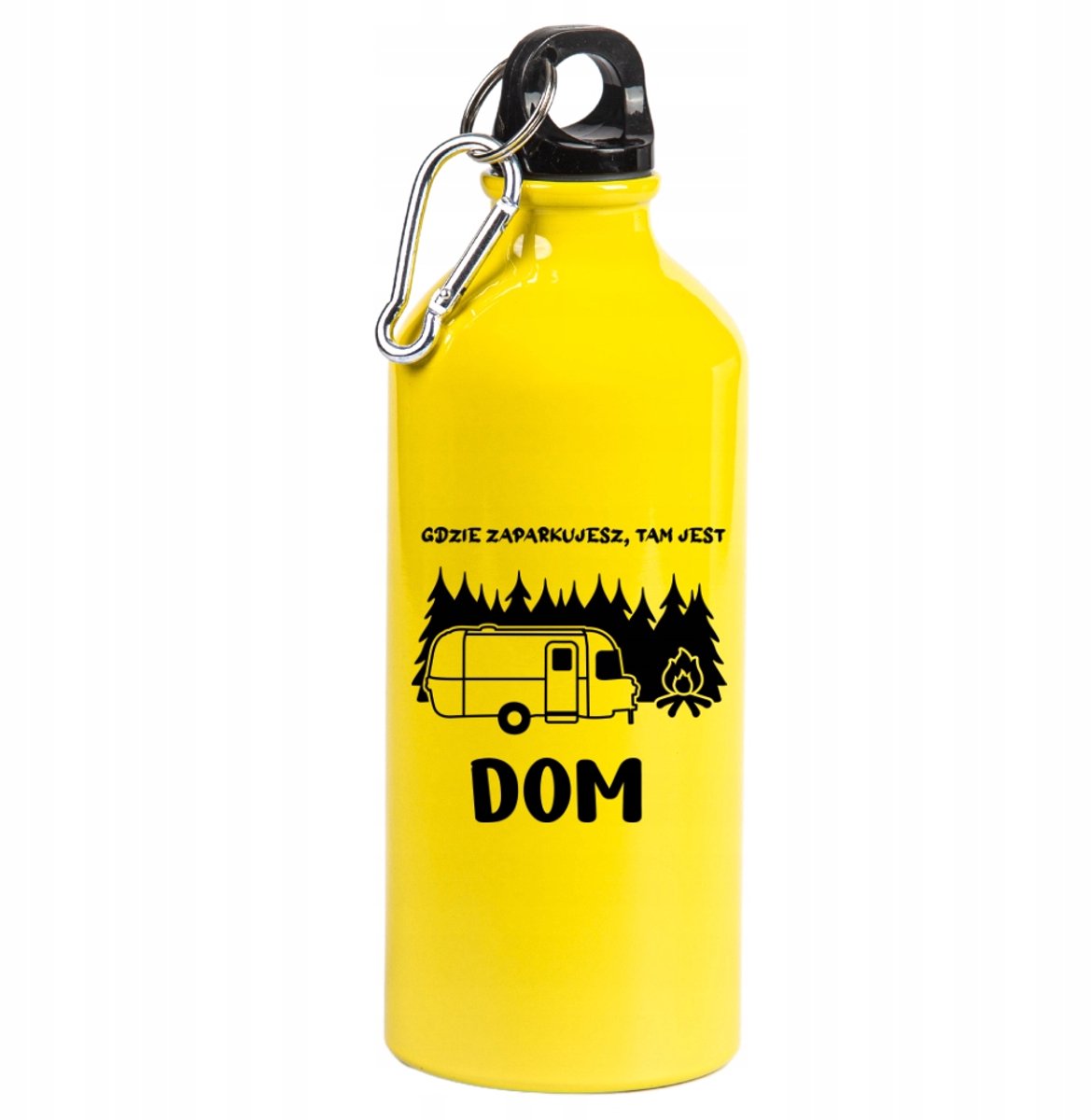 Metalen Bidon 600ml - Camping, Reizen, Outdoor - Geel
