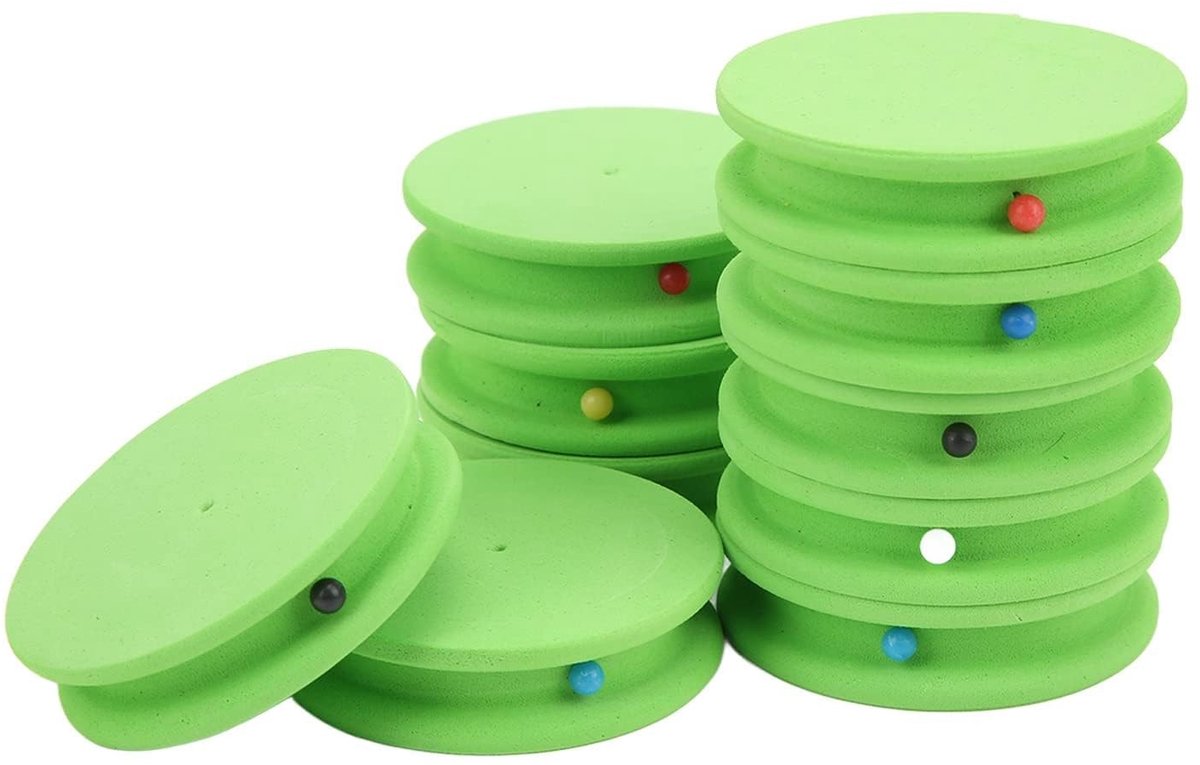 SMOAKEZ- Visspullen 10pcs EVA Foam Spools - Visspullen Accessoires - Visspullen Karper - Visspullen Roofvis - Visspullen Snoek - Veilig en betrouwbaar voor haken en lijnen - Vislijnhouder
