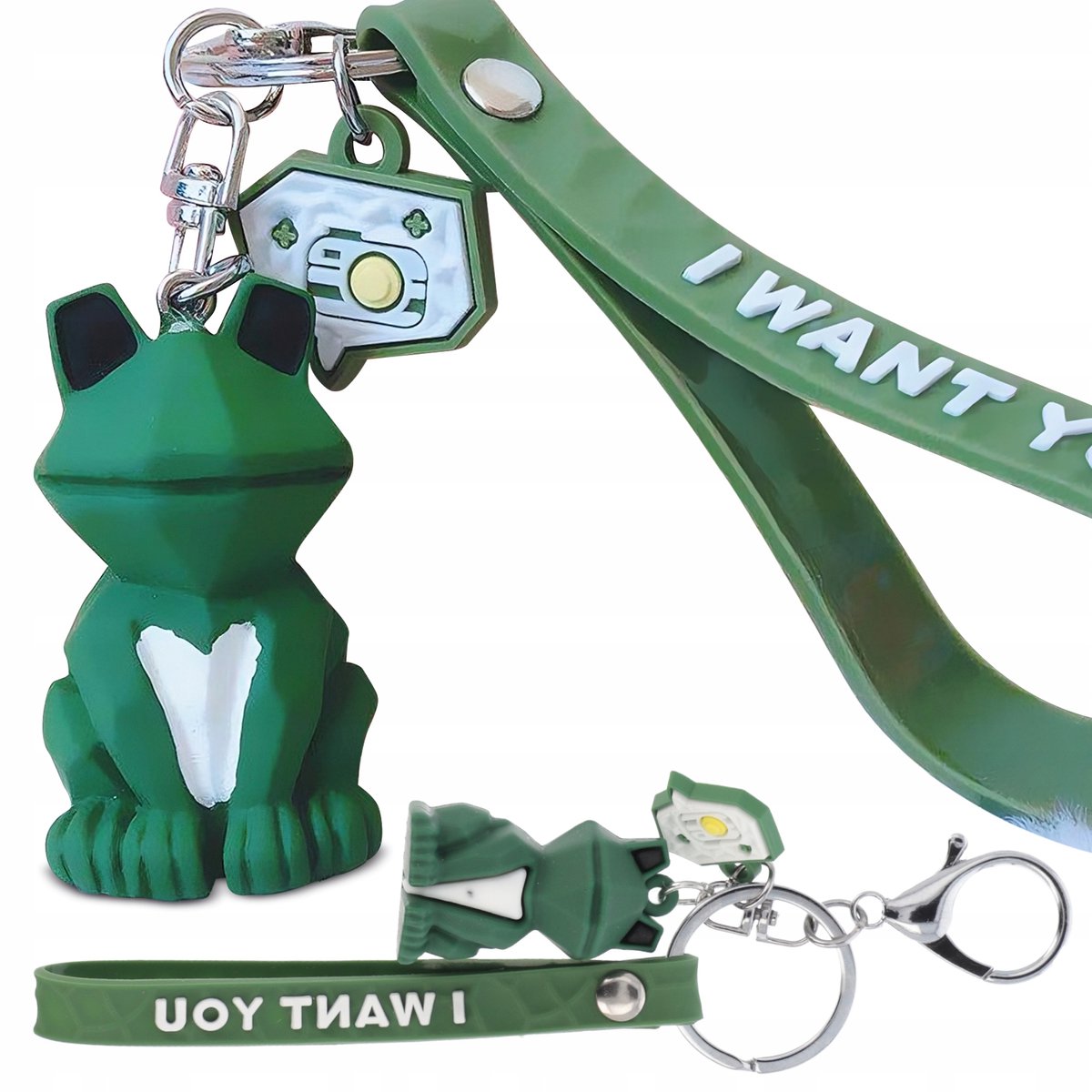 Schattige glurende sleutelhanger - Leuke accessoire voor sleutels en tassen