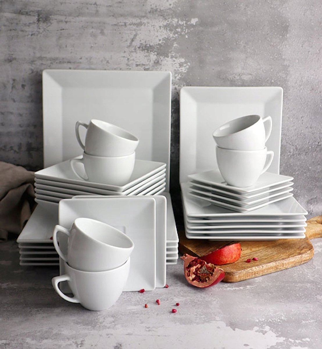 Lubiana Classic Servies 50-delig porselein voor 6 personen