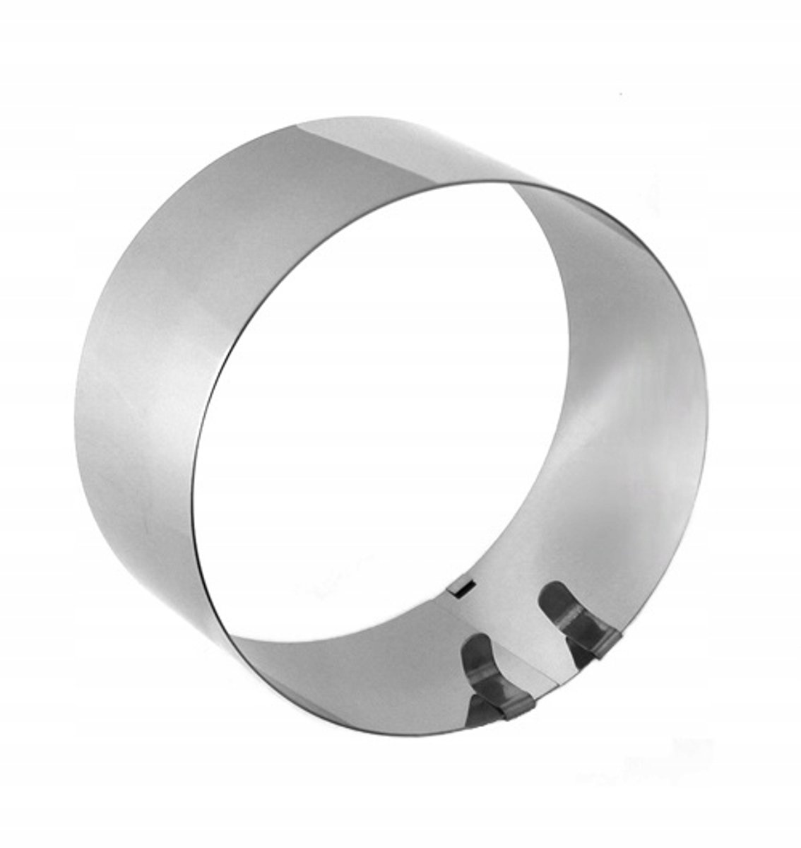 Verstelbare taartring RVS 16-30 cm, 8 cm hoog