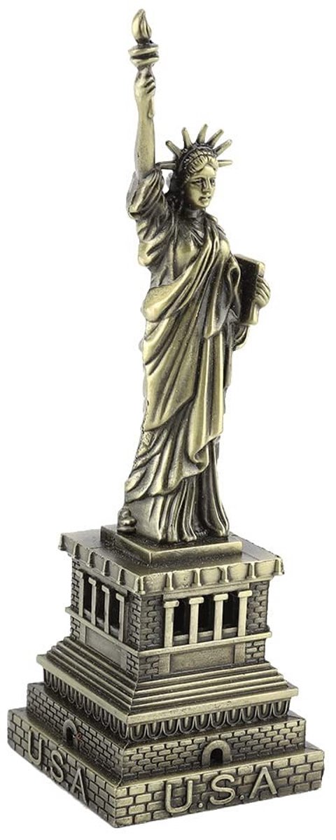 JHUBERS- Vrijheidsbeeld Metalen Model - 15cm/5.9Inches - Iconisch Ontwerp - Decoratie - Slijtvast - Elegante Cadeauartikel - Bouwmodel