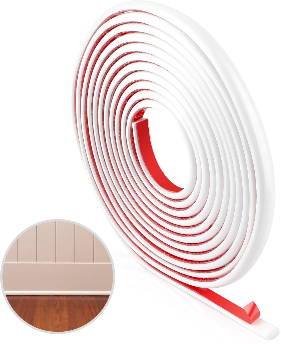 JHUBERS- Sierlijst Flexibel - Zelfklevend - Plafondlijst - Decoratie - Voor Doe-Het-Zelvers - Water- en Stofdicht - 5 m - Plakstrip