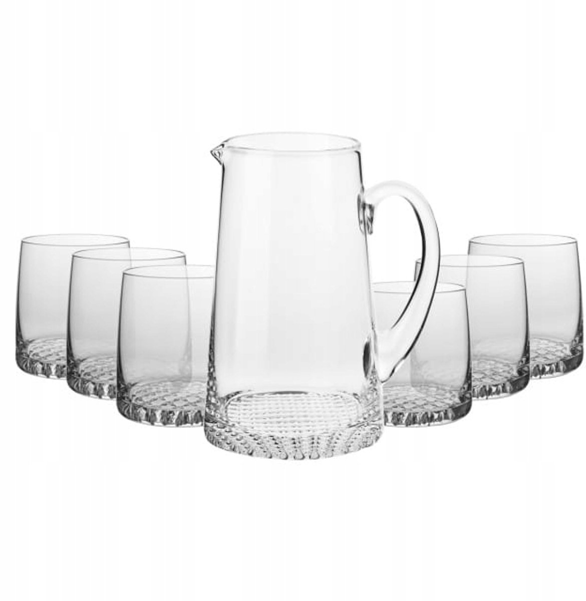 Krosno Fjord Waterset: 7-delig met kan (1L) en 6 glazen (300ml)