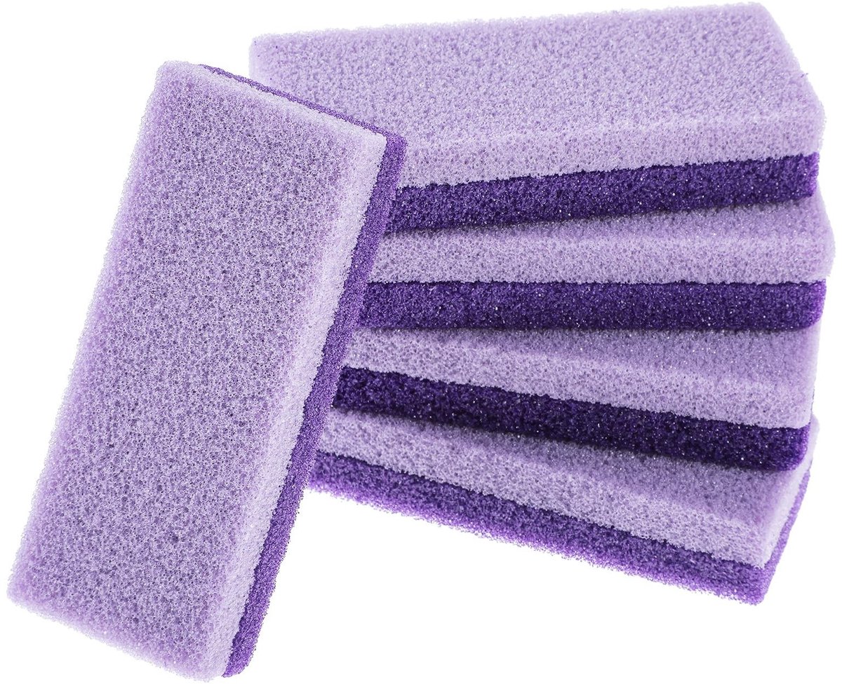 Dailygoods- Puimsteen Set 5 Stuks - Voetverzorging - Eeltverwijderaars - Voet Vijl - PU Materiaal - Afmetingen 12x5x2,4 cm - Voetscrub
