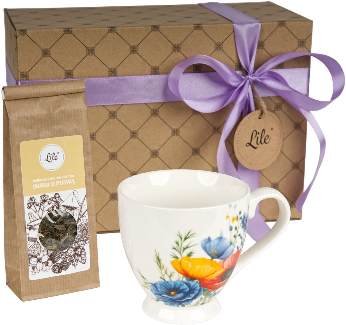 Porseleinen Kop met Gember-Kweepeer Thee - Perfect Cadeau