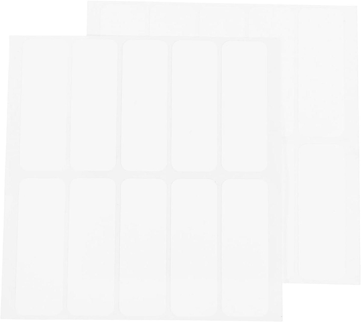 Stoffen Labels - Strijk Etiketten - Kleding Markeren - Eenvoudig Beschrijfbaar - 20 Stuks - Wit