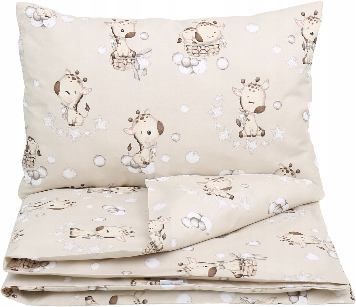 Babymam Kinderledikant Dekbedovertrekset 135x100cm Giraf