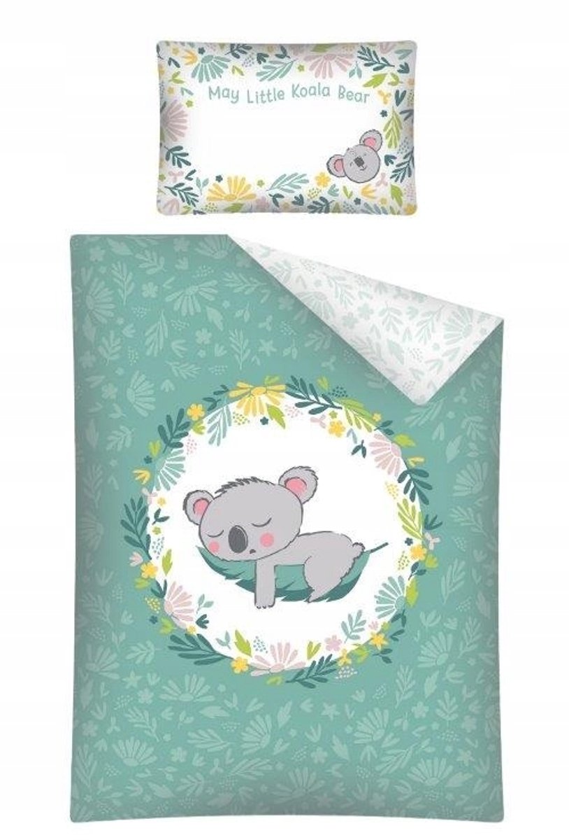 Kinderbed Koala Beer Groen 100x135cm Cat
