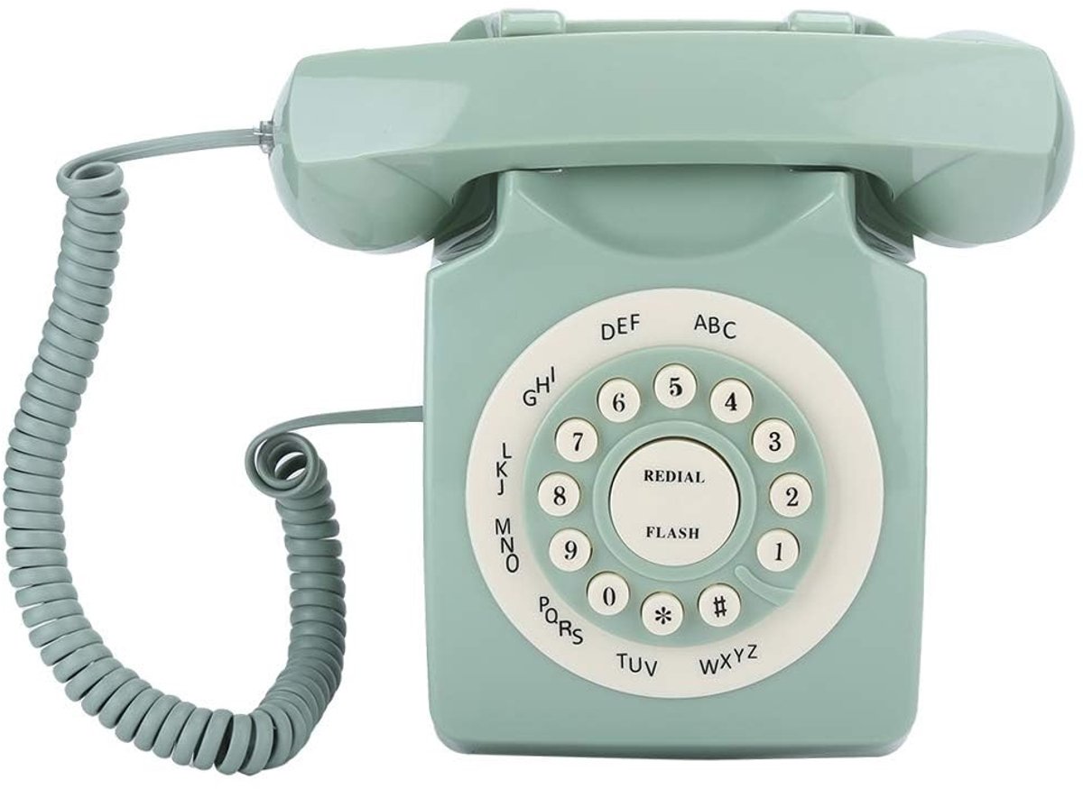 Dailygoods- Telefoon Hoge-resolutie Geluidskwaliteit - Vaste Telefoon - Vintage Telefoon - Bedrade Telefoon - Grote Toetsen - Duurzaam ABS-Materiaal