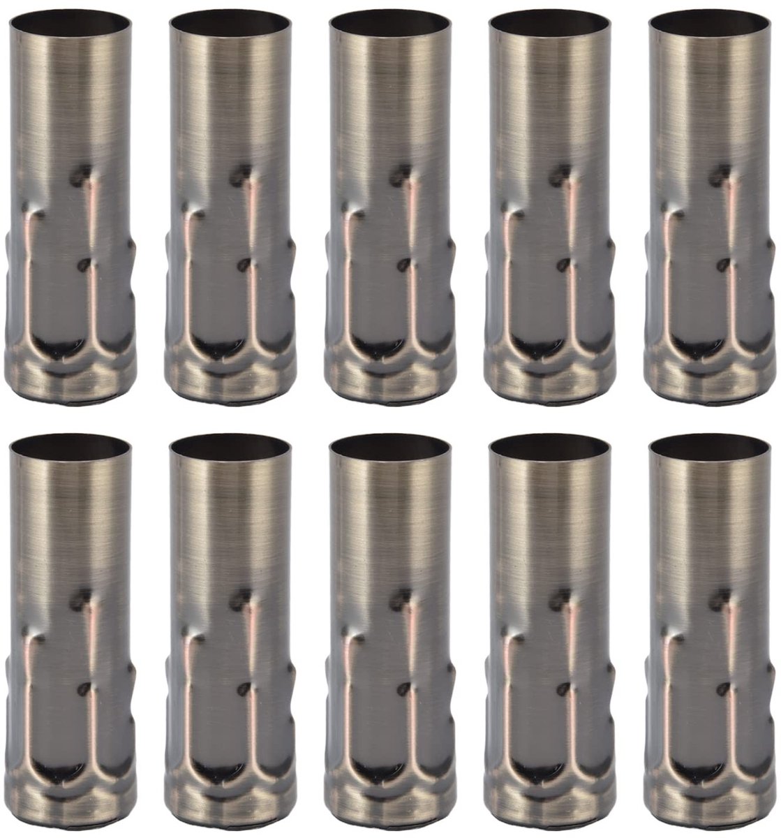 Dailygoods- Kandelaars E14 - 10 Stuks - Hoogwaardig Ijzer - Kristallen Kroonluchters - Doe