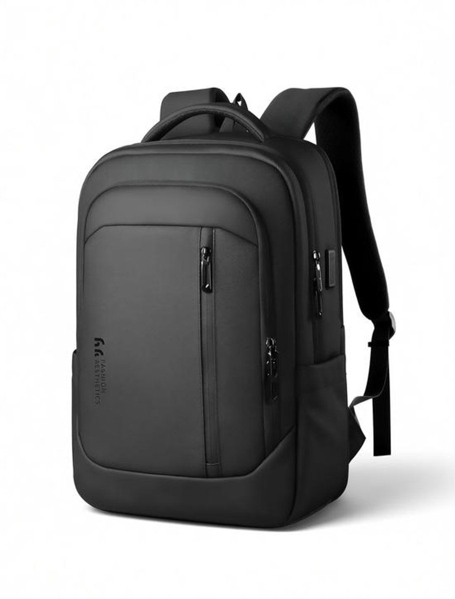 Maison Elara Functionele laptoprugzak met USB-aansluiting en anti-diefstal functie voor 17 inch laptops