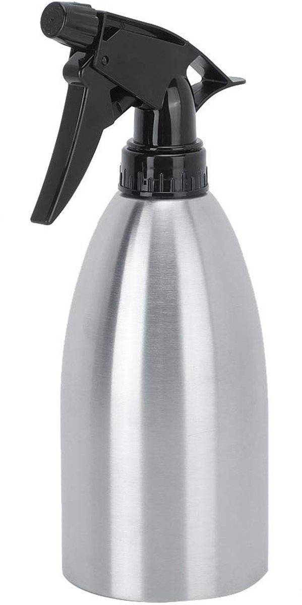 JHUBERS- Spuitfles 500 ml - Roestvrij Staal - Verstelbaar Mondstuk - Multifunctioneel - Ergonomische Handgreep - Voor Tuinirrigatie en Koken - Verstuiver