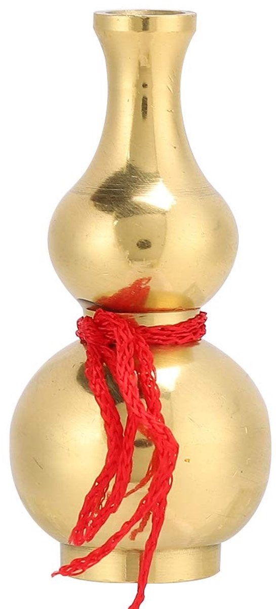 JHUBERS- Wu Lou Veel Geluk - Messing Pompoen - Decoratie Kantoor/Thuis - Hangende Ornamenten - Feng Shui - Hoogwaardig Materiaal
