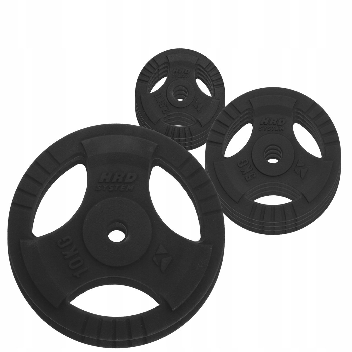 HRD-systeem 50 kg gietijzeren halterset met greep van 29 mm
