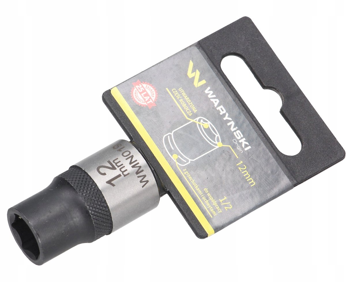 Dopsleutel 1/2" 12 mm Zeskant Waryński - Duurzame CrV Staal
