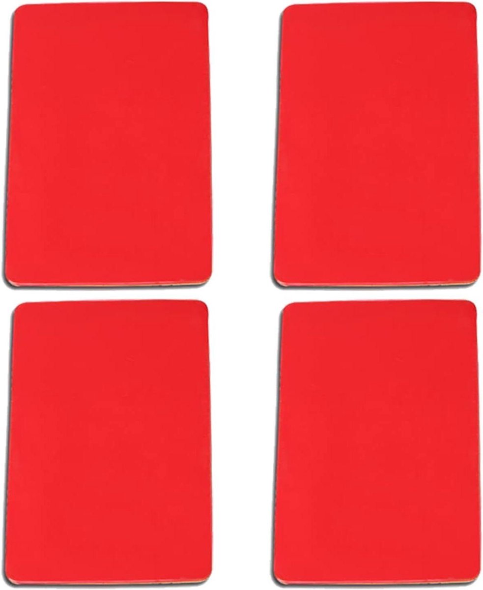 Regensensor Gel Pads - Reparatiefolie Siliconen - Voorruit Reparatie - Herbruikbare Lijm - 4 Stuks - Rood