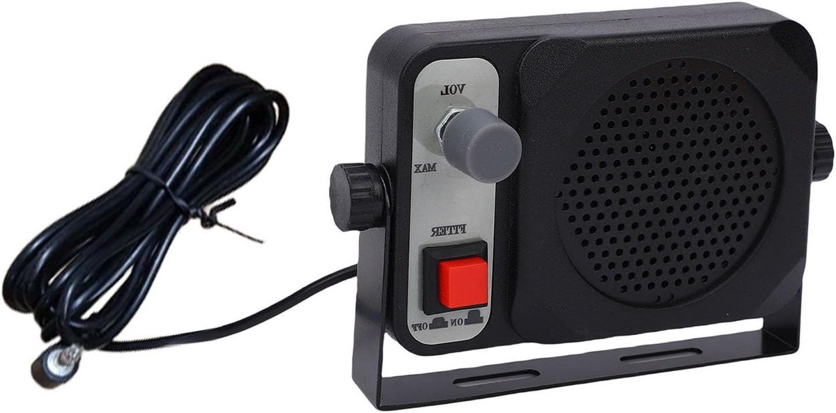 Externe Luidspreker - Radio Speaker - Verbeterde Audio - Plug-and-Play - 11.5 x 8 x 4 cm - Zwart