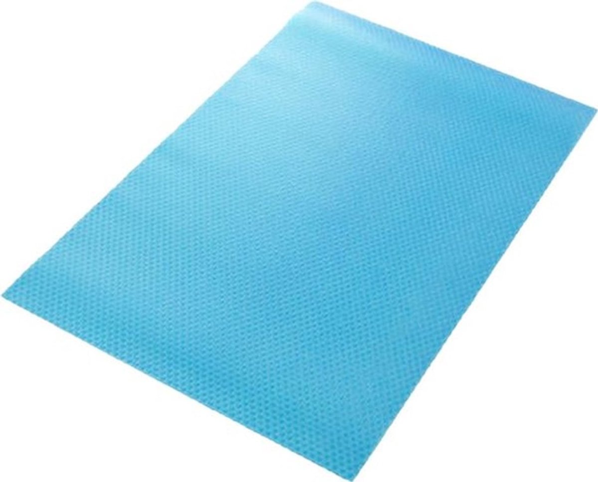 Koelkastmat, wasbare EVA-koelkastmat, koelkastplankmat, op maat te snijden koelkastmat, lademat, tafelrekmat, kastmat, blauw