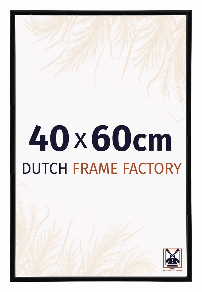 Dutch Frame Factory Fotolijst 40x60 cm - Kunststof - Zwart Hoogglans - Angers