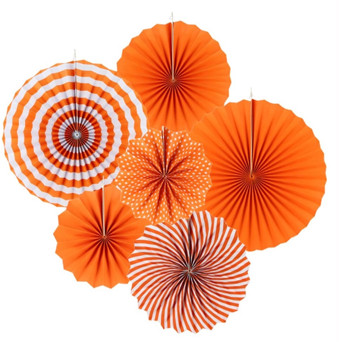 Dailygoods- Papieren Fans Set van 12 - Feest Decoratie - Ronde Patroon Slingers - Verjaardag/Bruiloft - Evenementen Accessoires - Zelfafdichtende Sticker - Feestdecoratie