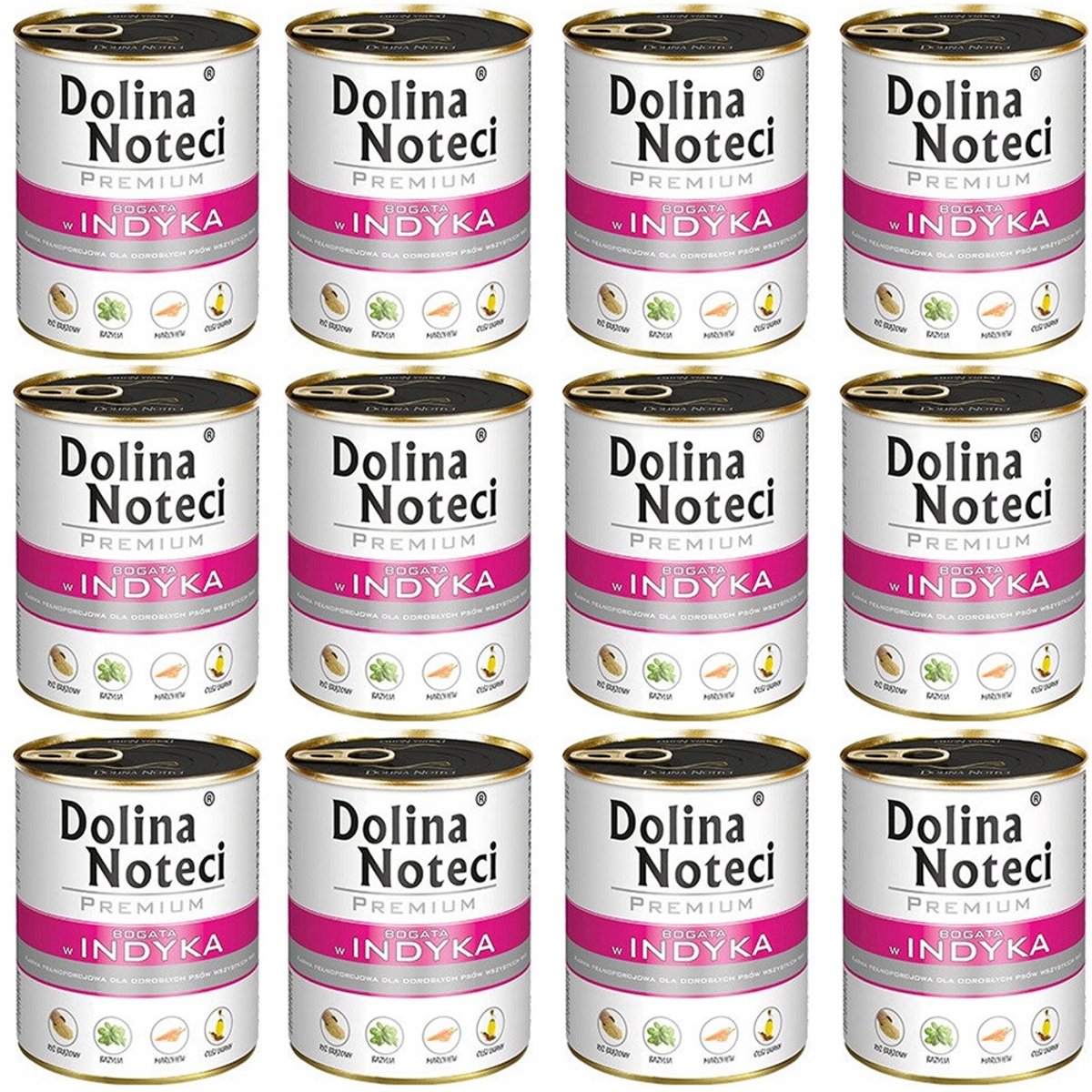 Dolina Noteci Premium - Hondennatvoer - Kalkoen - 12x800g