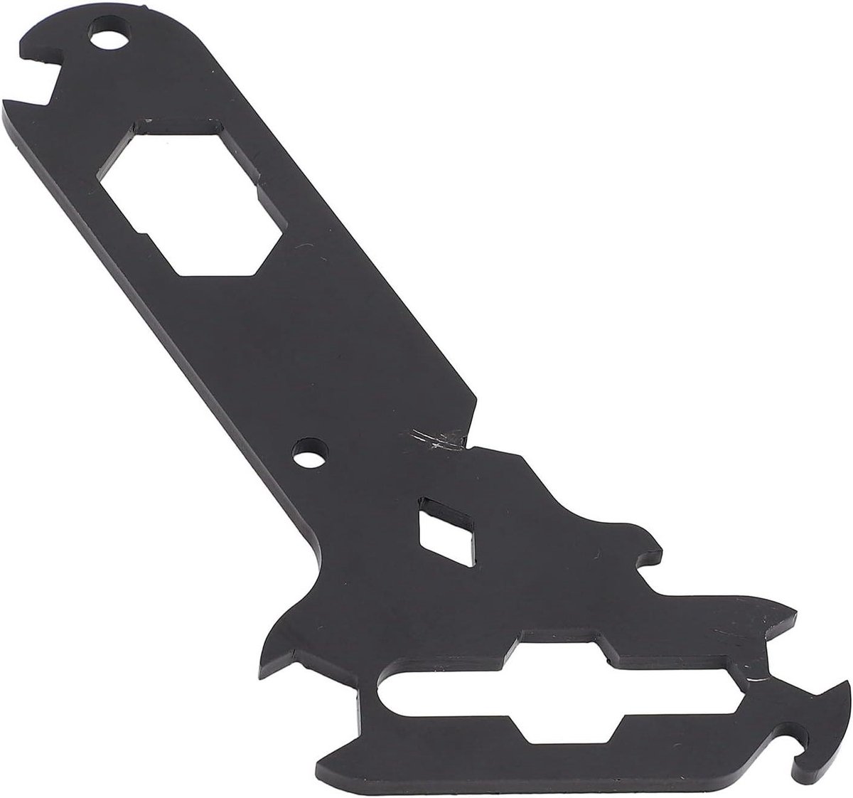 14-in-1 Gereedschap - Multitool Kaart - Snelle Reparaties - Stalen Constructie - 18 x 8 x 1 cm - Mat Zwart