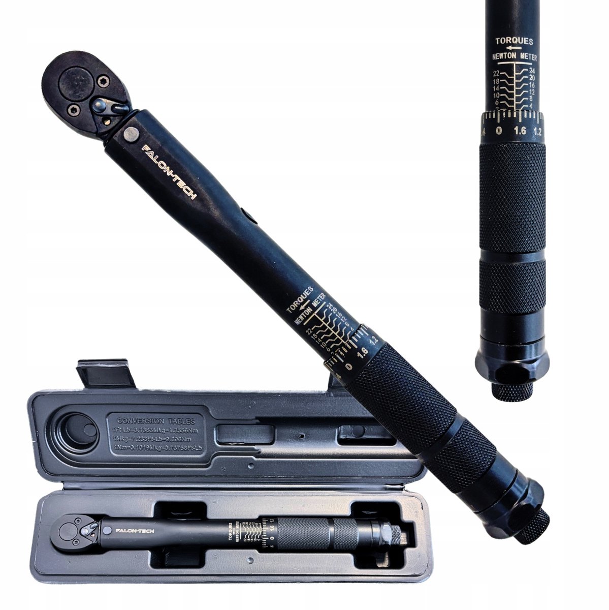 Momentsleutel 1/4" 2-24 Nm Precisie met koffer