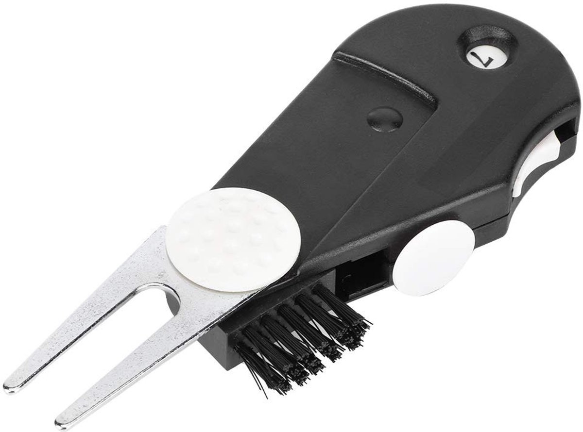 Dailygoods - Multifunctionele Golf Divot Tool - Golfaccessoire - Ideaal voor golfspelers - Handig formaat - Ball Marker - Tuning Fork - Perfect voor g...