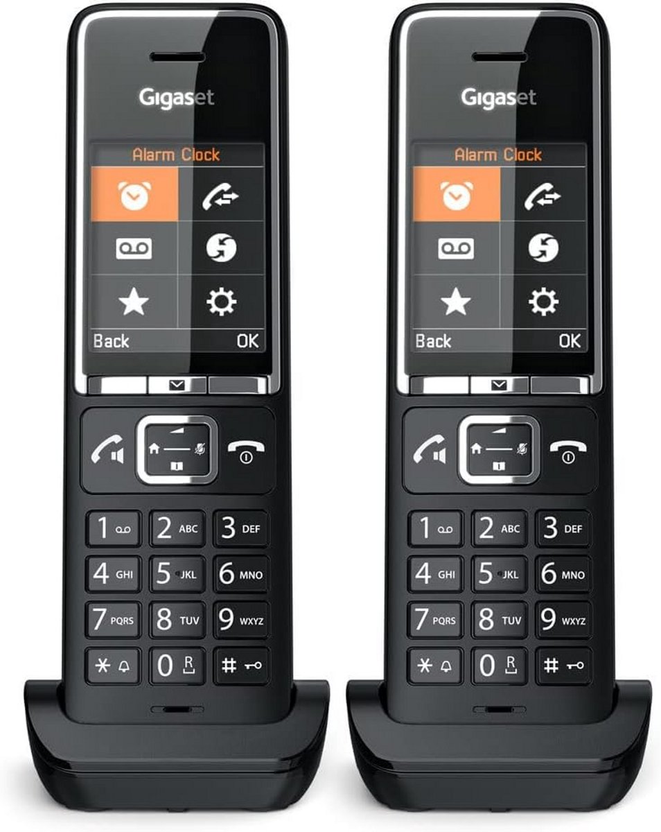 Draadloze Telefoon - DECT telefoon - Thuisgebruik - Twee handsets - 200 contacten - Zwart