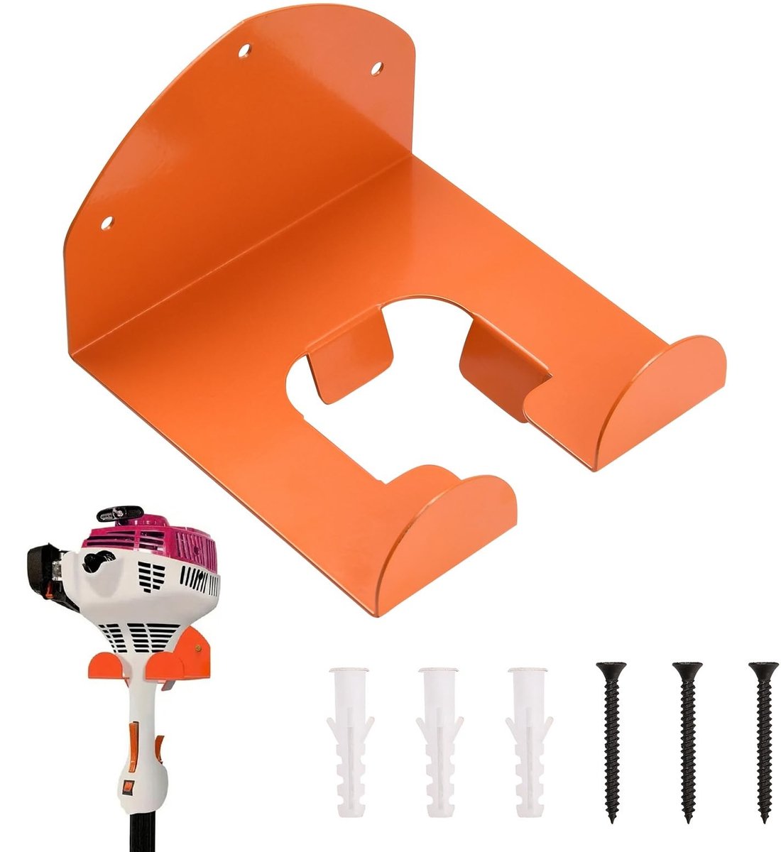Dailygoods - Zware Tuingereedschap Houder voor Wandmontage met 3 Schroeven