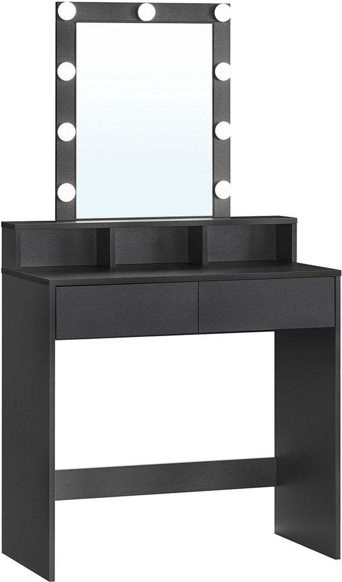 LED Kaptafel - Make up tafel - Make up spiegel - Kaptafel met spiegel en verlichting -Toil