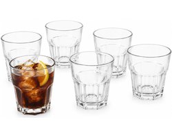 Vivalto Drinkglazen Vidrio - 6x stuks - 300 ml - transparant - glas - waterglazen - stapelbaar