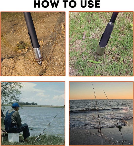Universele Vouwbare Hengelhouder - 2 Stuks RVS Hengelclips, Verwijderbaar en Draagbaar voor Vissen en Outdoor Activiteiten van Universele — afbeelding 5