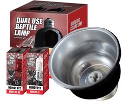 Terrarium Lamp - Warmtelamp Reptiel - Dieren Welzijn - UVA UVB Spectrum - 50W - Rood