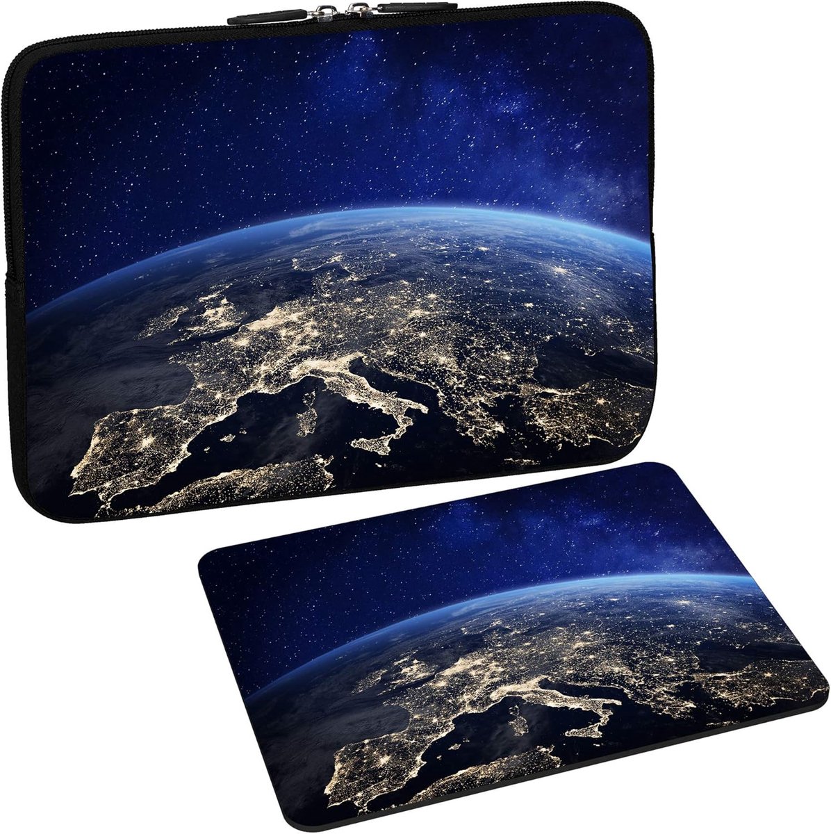 Tablethoes 10.1 inch - Beschermhoes - Veilig Vervoeren - Waterafstotend Neopreen - 26 x 20 cm - Nachtblauw