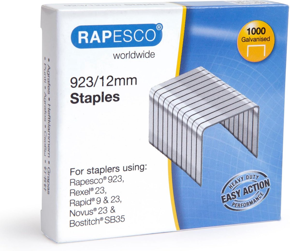 Heavy Duty Nietjes - Verzinkte Nietjes - Papier Bundelen - Roestbestendig - 1000 Stuks - Zilver